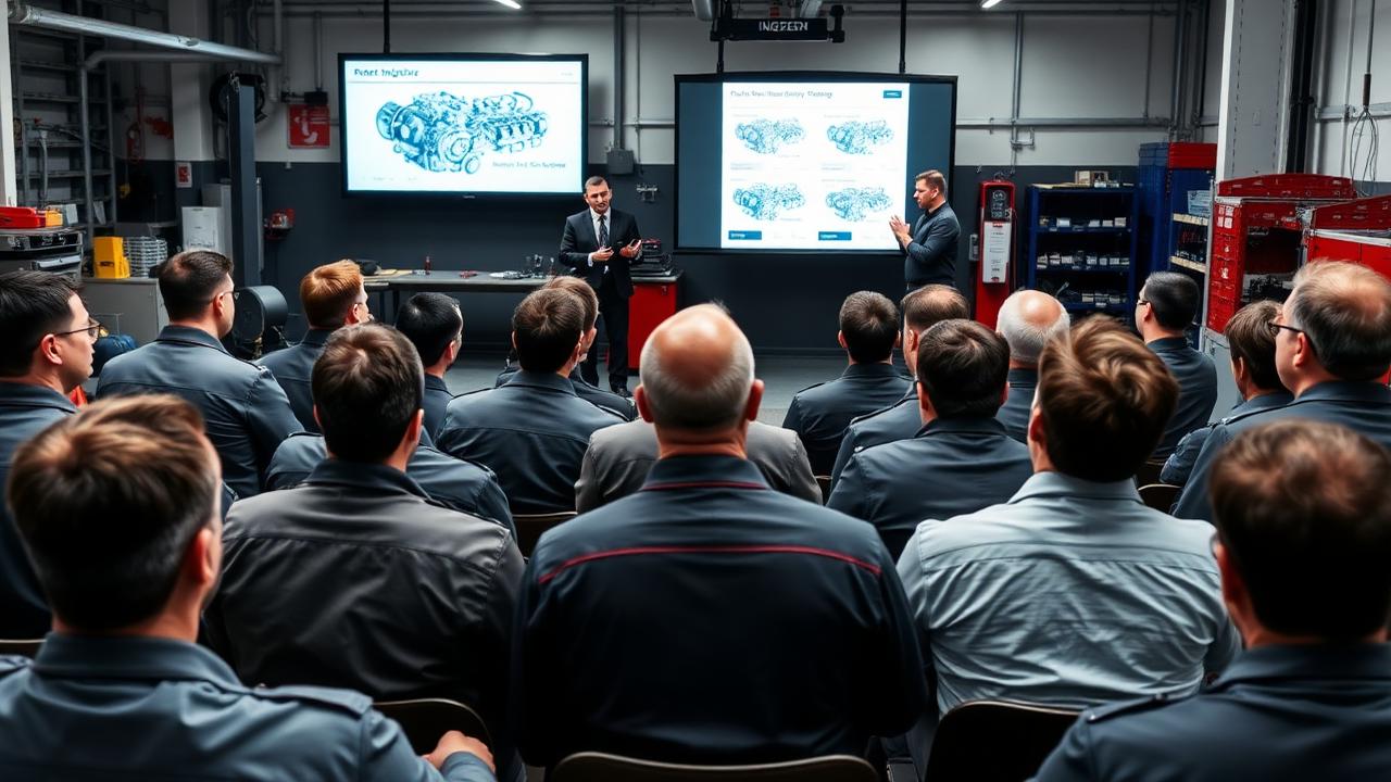 Palestra de injeção eletrônica em oficina